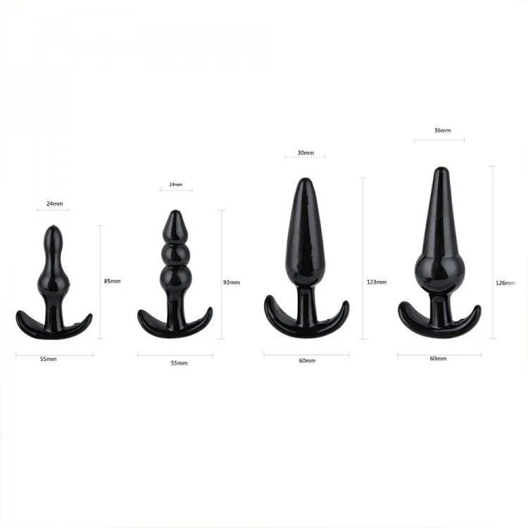 6815M      <b>BOGO!</b> 4 Piece Anal Trainer Butt Plug Set