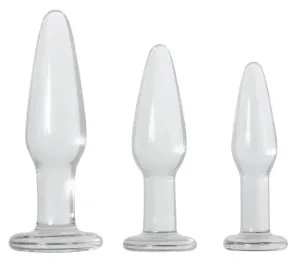 Adam & Eve Glass Anal Training Trio