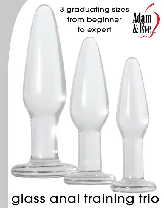 Adam & Eve Glass Anal Training Trio