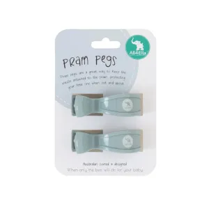 All4Ella Pram Pegs 2 Pack - Steel Blue