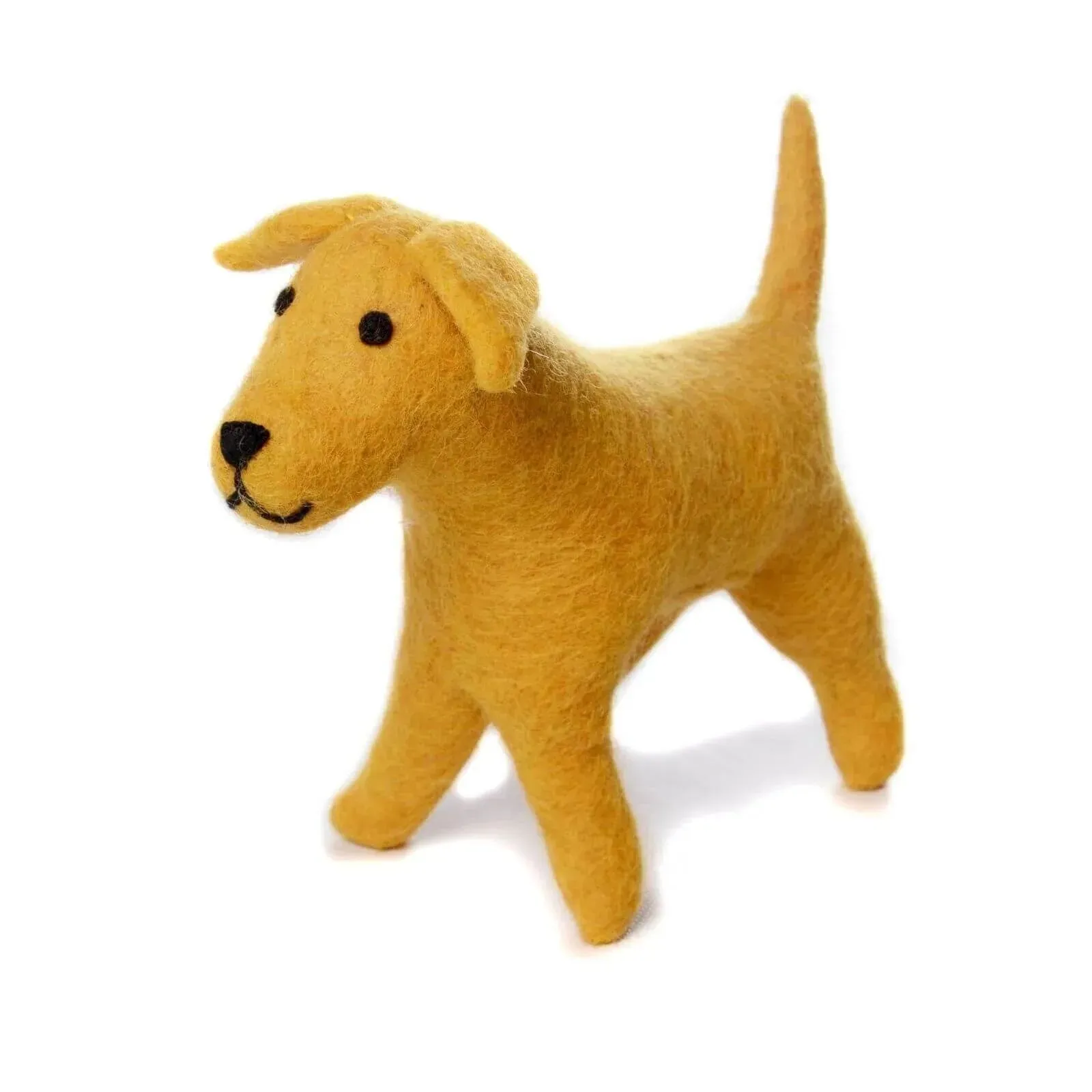 Amica Felt Golden Labrador Toy Yellow 15cm