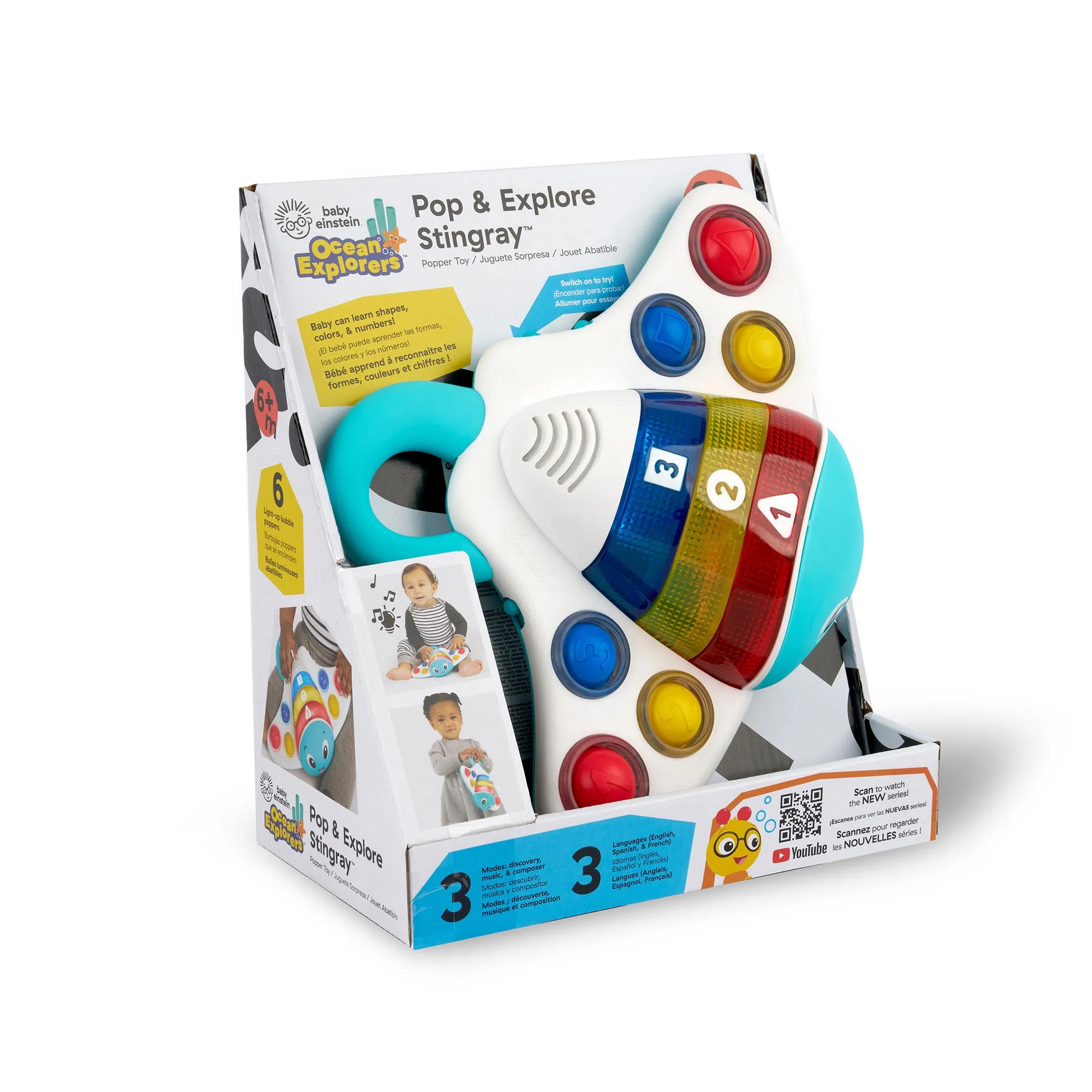 Baby Einstein - Pop Explore Stingray™ Popper Toy