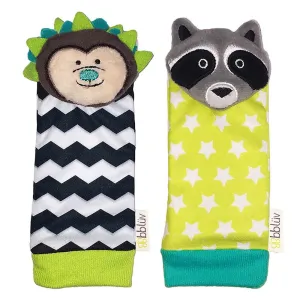 BBLUV Düo Foot Finders - Hedgehog & Racoon