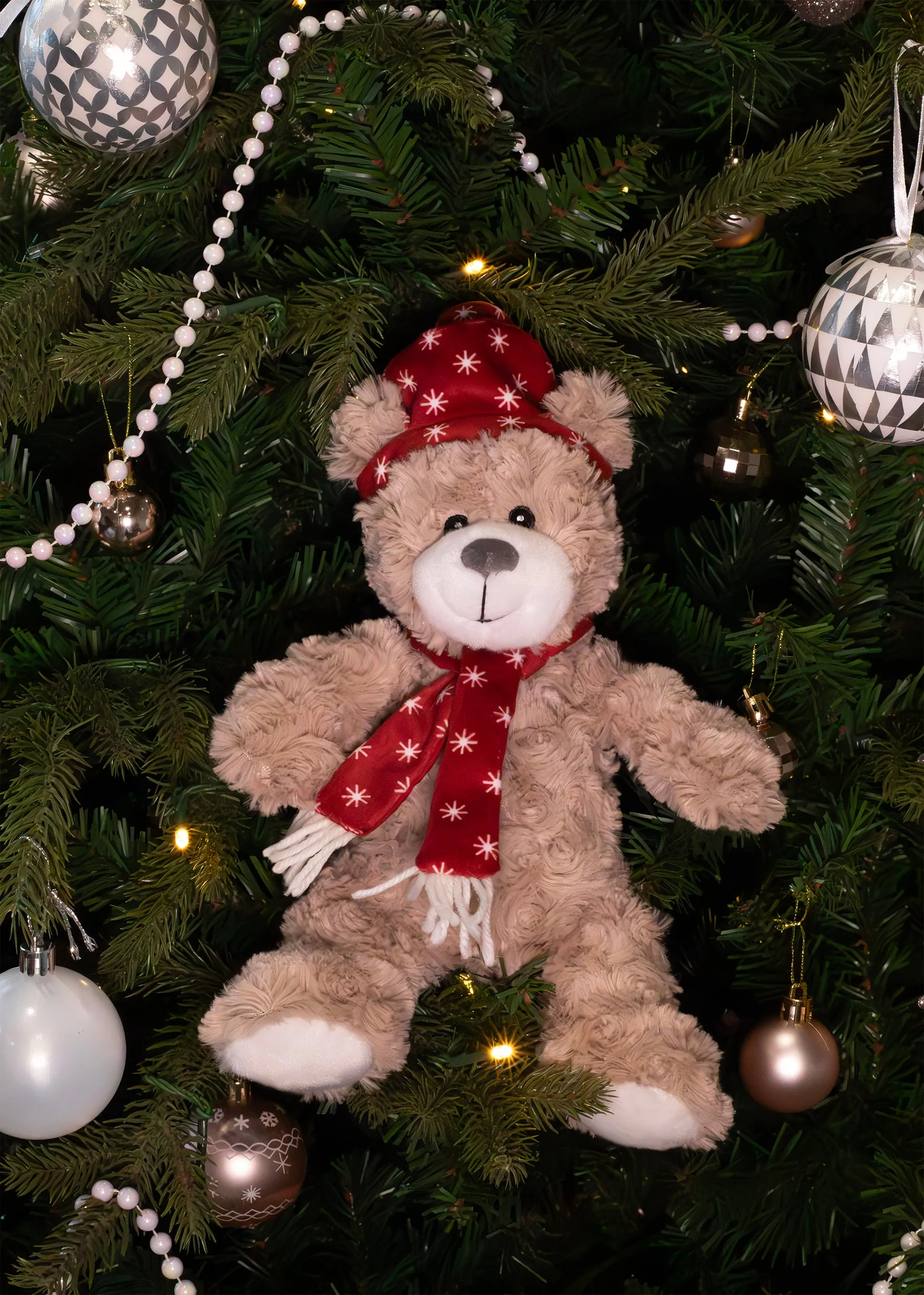 Brie Bear | Christmas Plush Teddy Toy for Dogs by Cupid & Comet