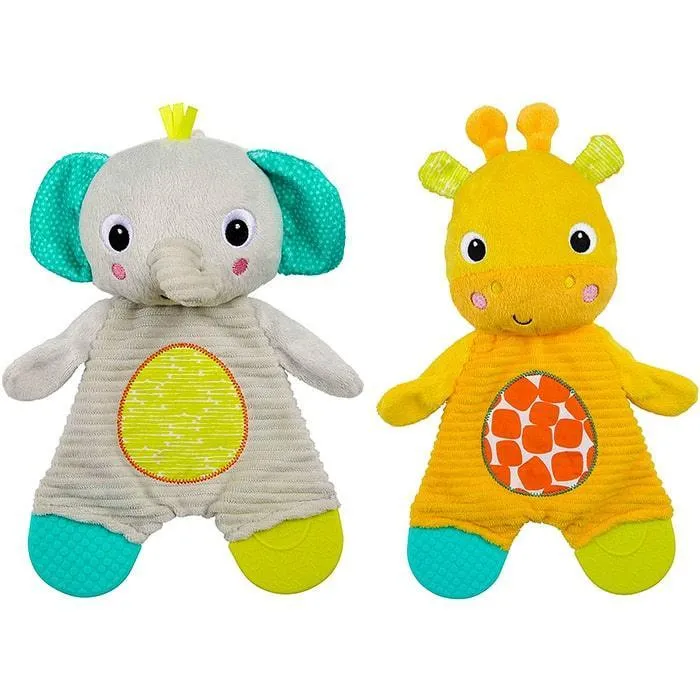 Bright Starts Snuggle & Teethe - Soothing Teether Plush