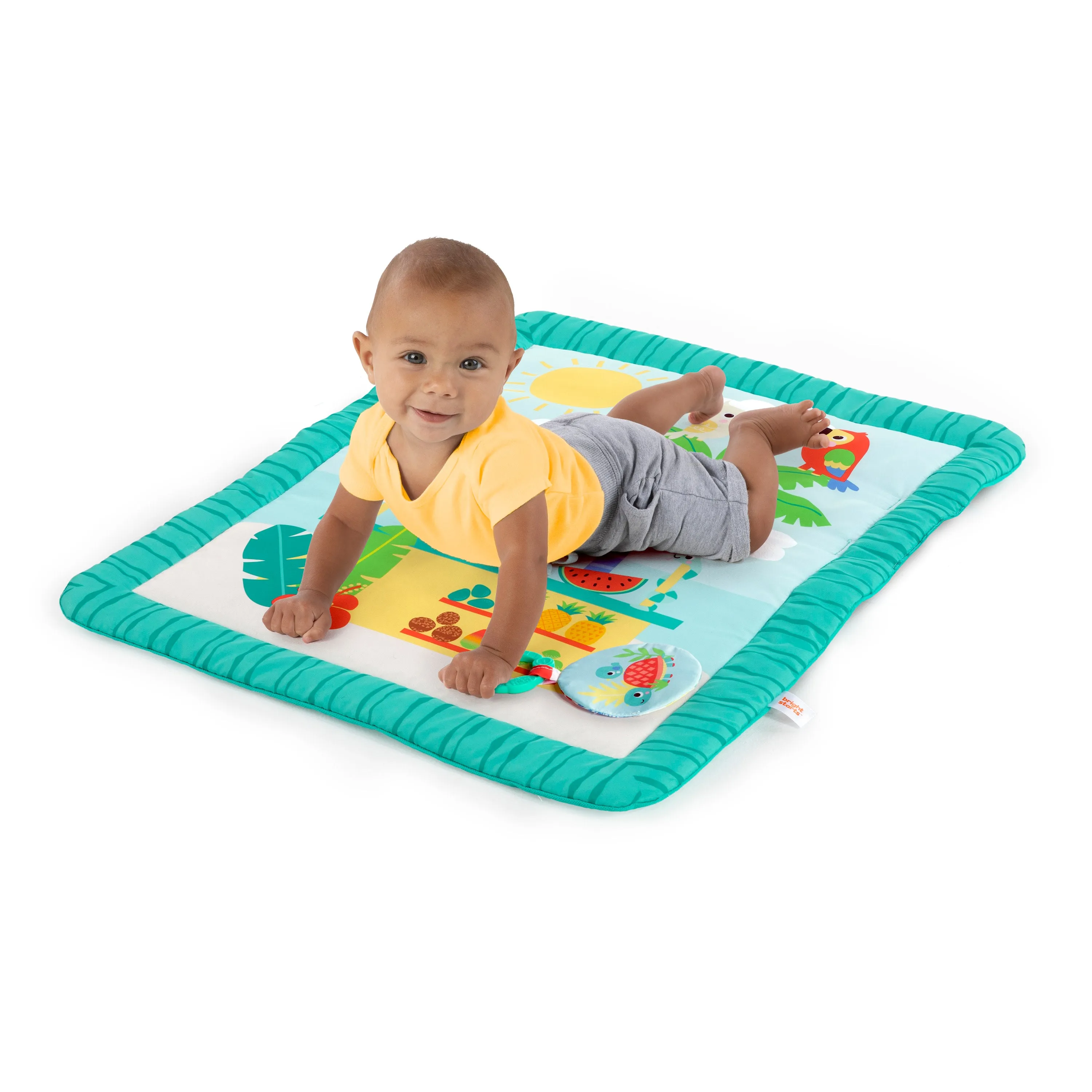 Bright Starts Tiki Toy Bar Baby Activity Gym & Tummy Time Mat, Newborn to 3 Years