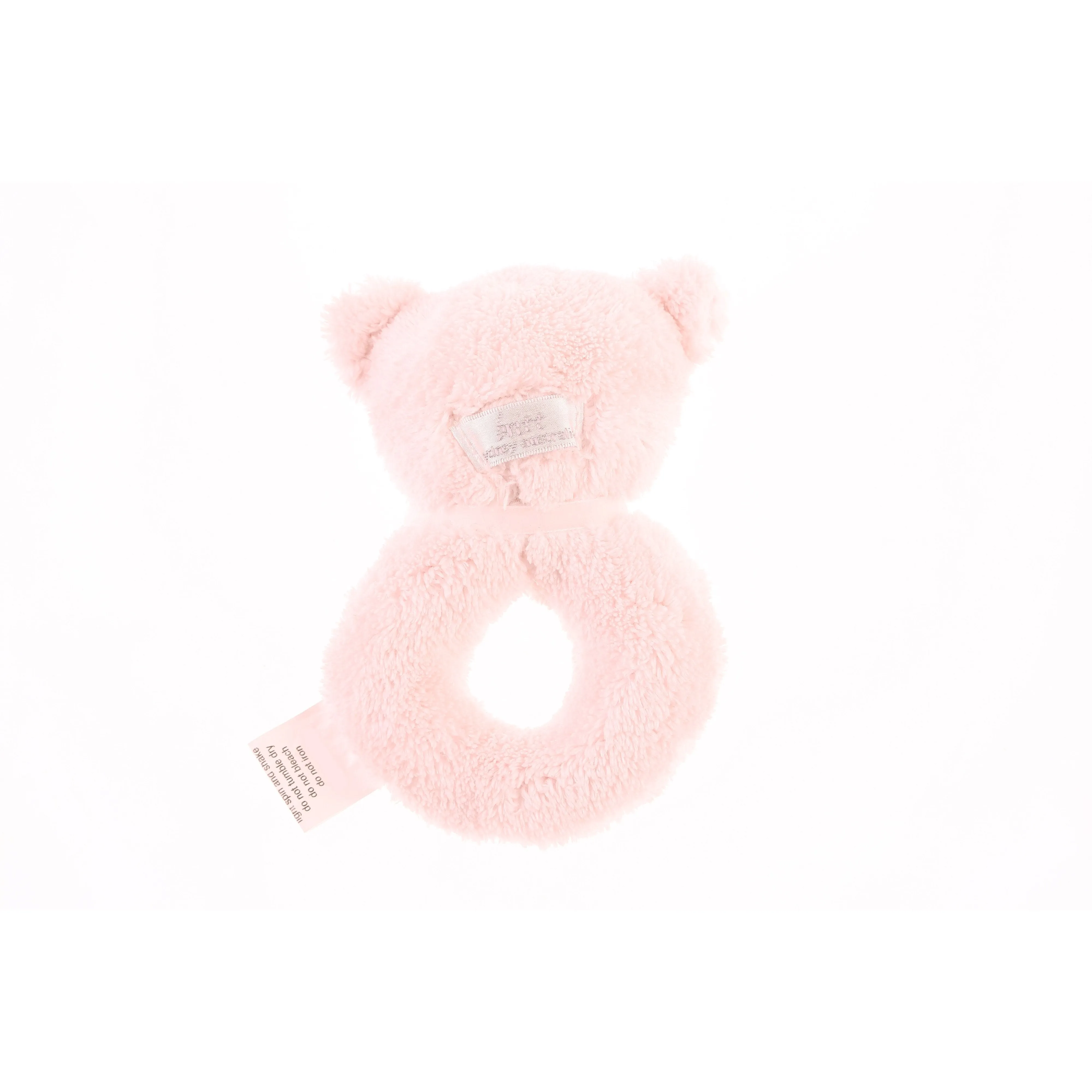 Britt Bear Snuggles Rattle - Pink