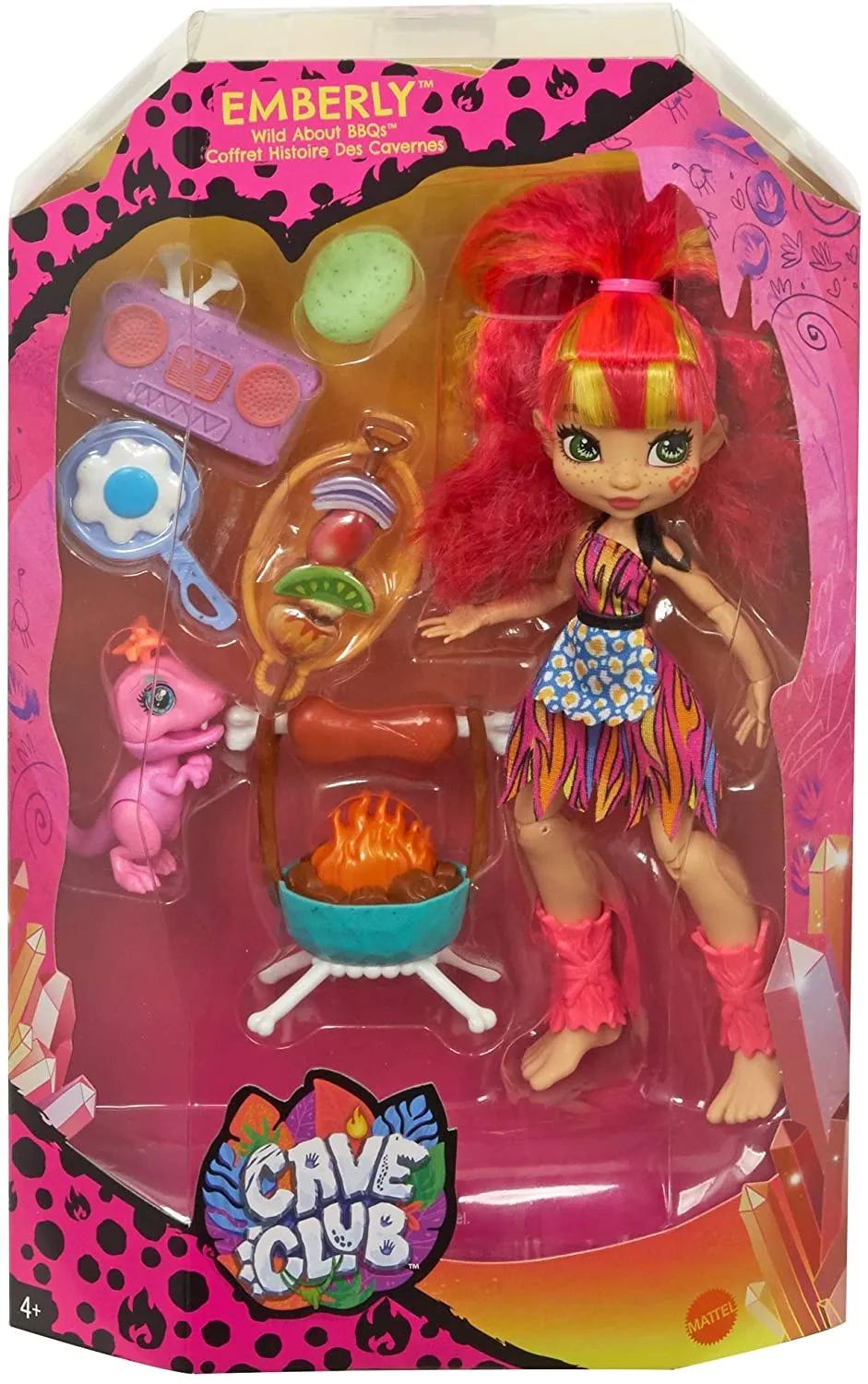 Cave Club Blazin’ BBQ Adventure Playset with Emberly Doll