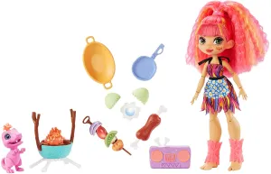 Cave Club Blazin’ BBQ Adventure Playset with Emberly Doll