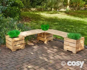 Cosy Corner Planter Bench Set (Direct Shipping Item)