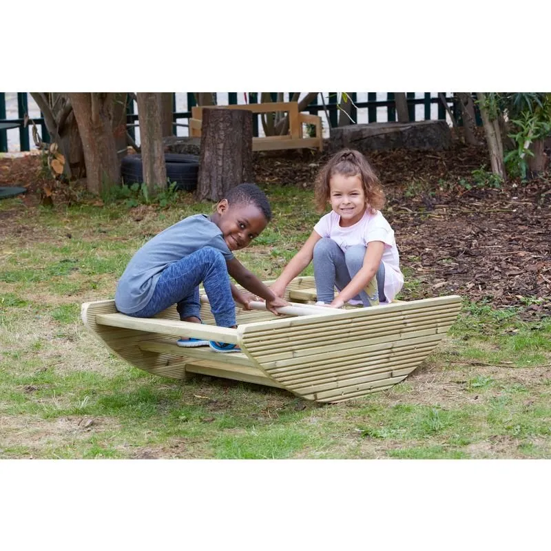 Cosy Outdoor Rocking Boat And Steps 34907 (Direct Shipping Item)