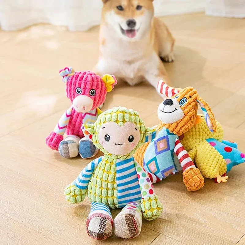 Cute Chew-Resistant Pet Plush Puzzle Toy