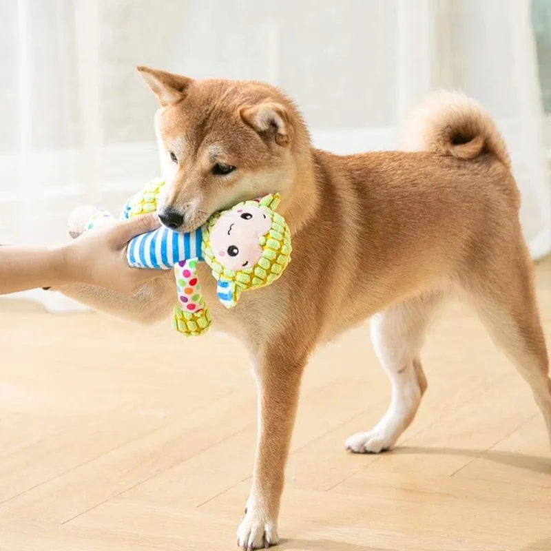 Cute Chew-Resistant Pet Plush Puzzle Toy