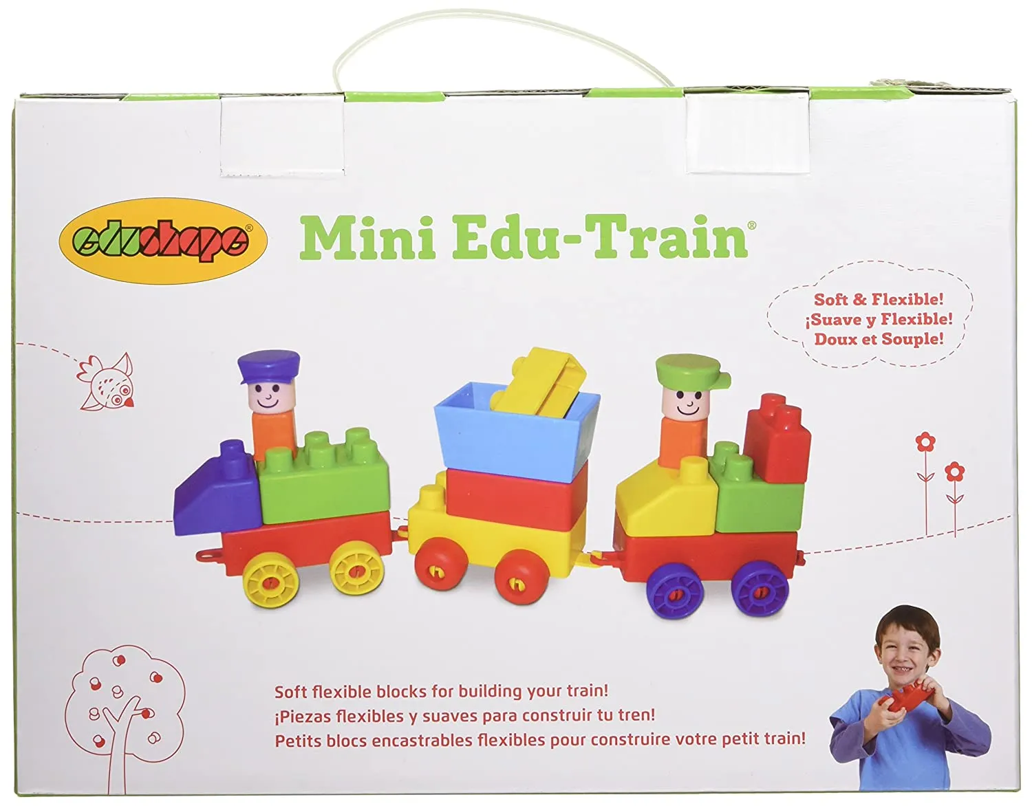 Edushape Train-Themed Building Blocks, 30 Piece