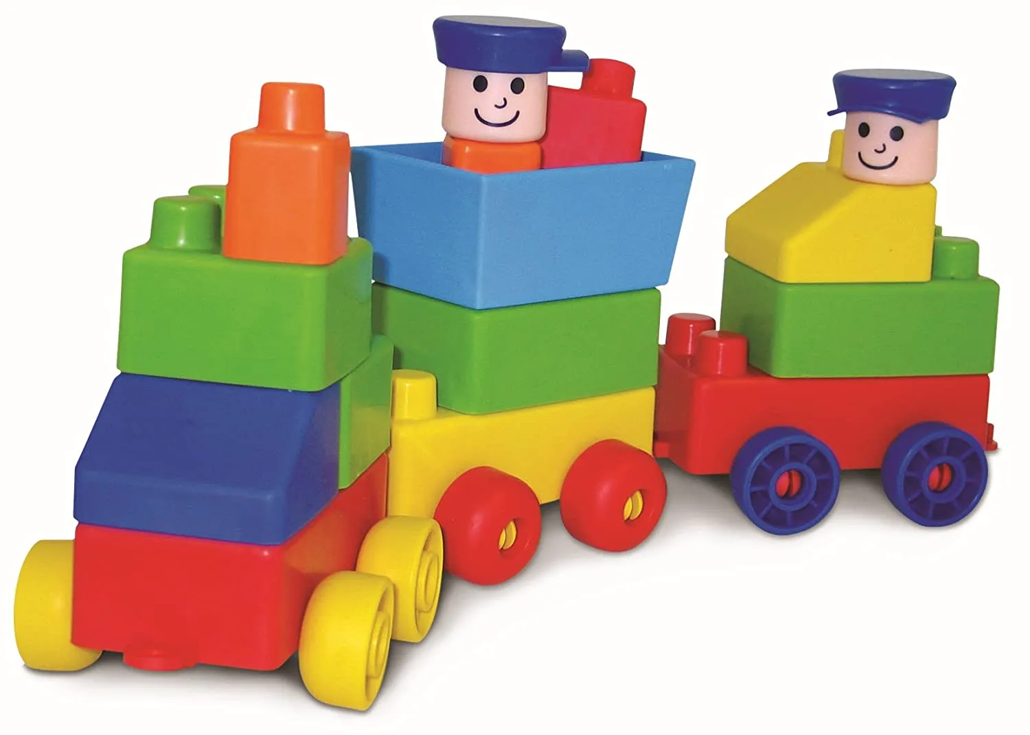 Edushape Train-Themed Building Blocks, 30 Piece