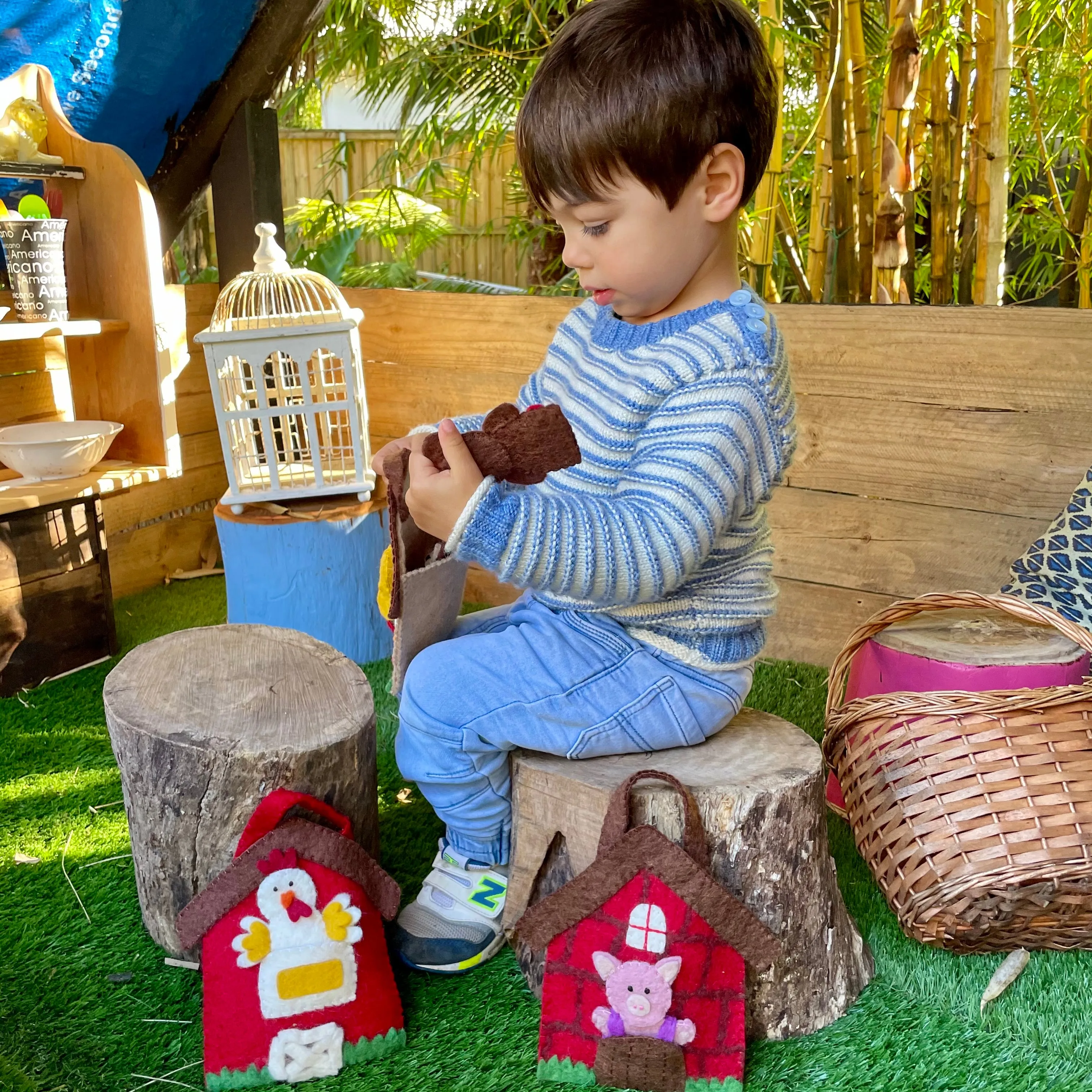 Farmyard Finger Puppet Play Bag