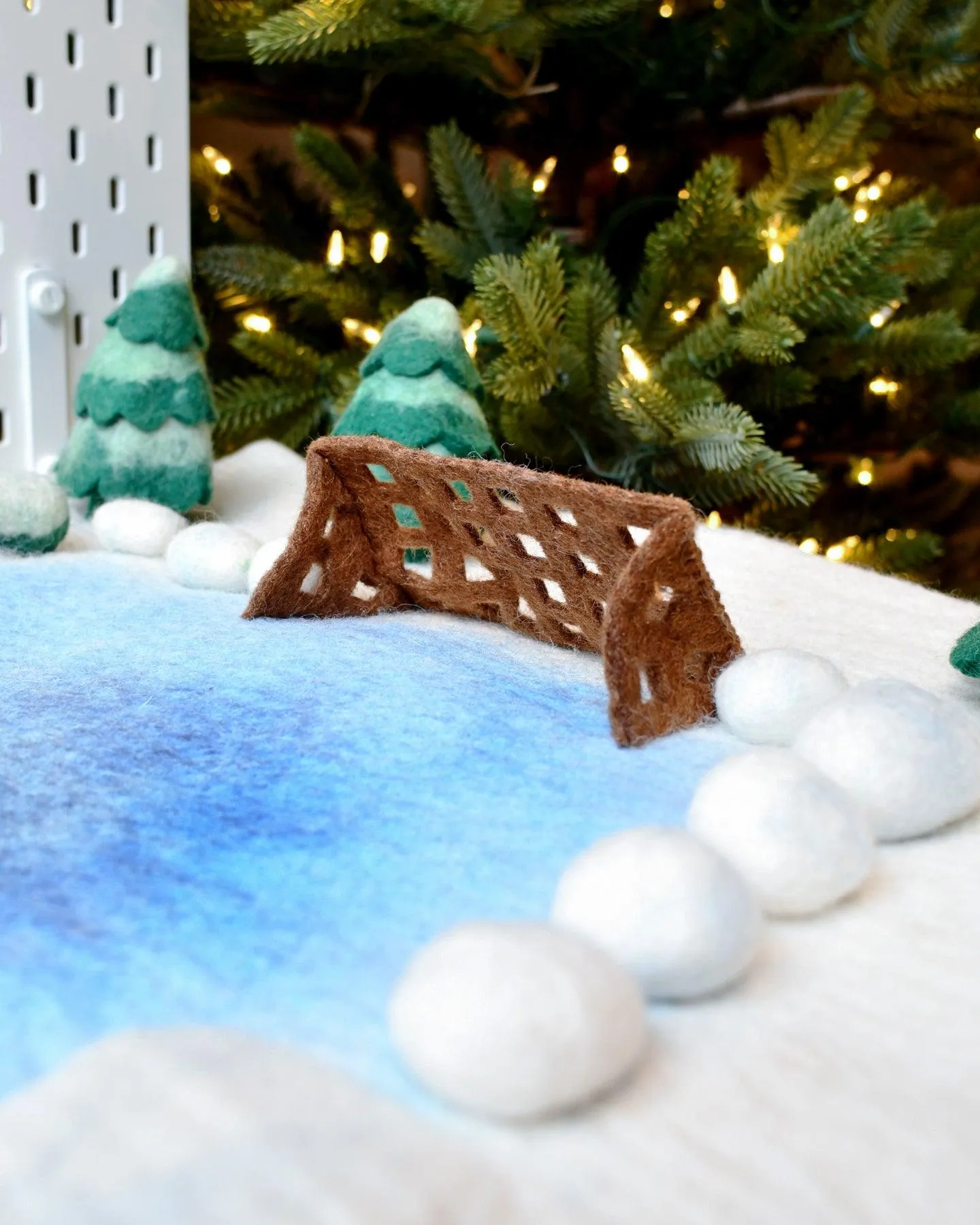 Felt Snow Ice Rink Play Mat Playscape