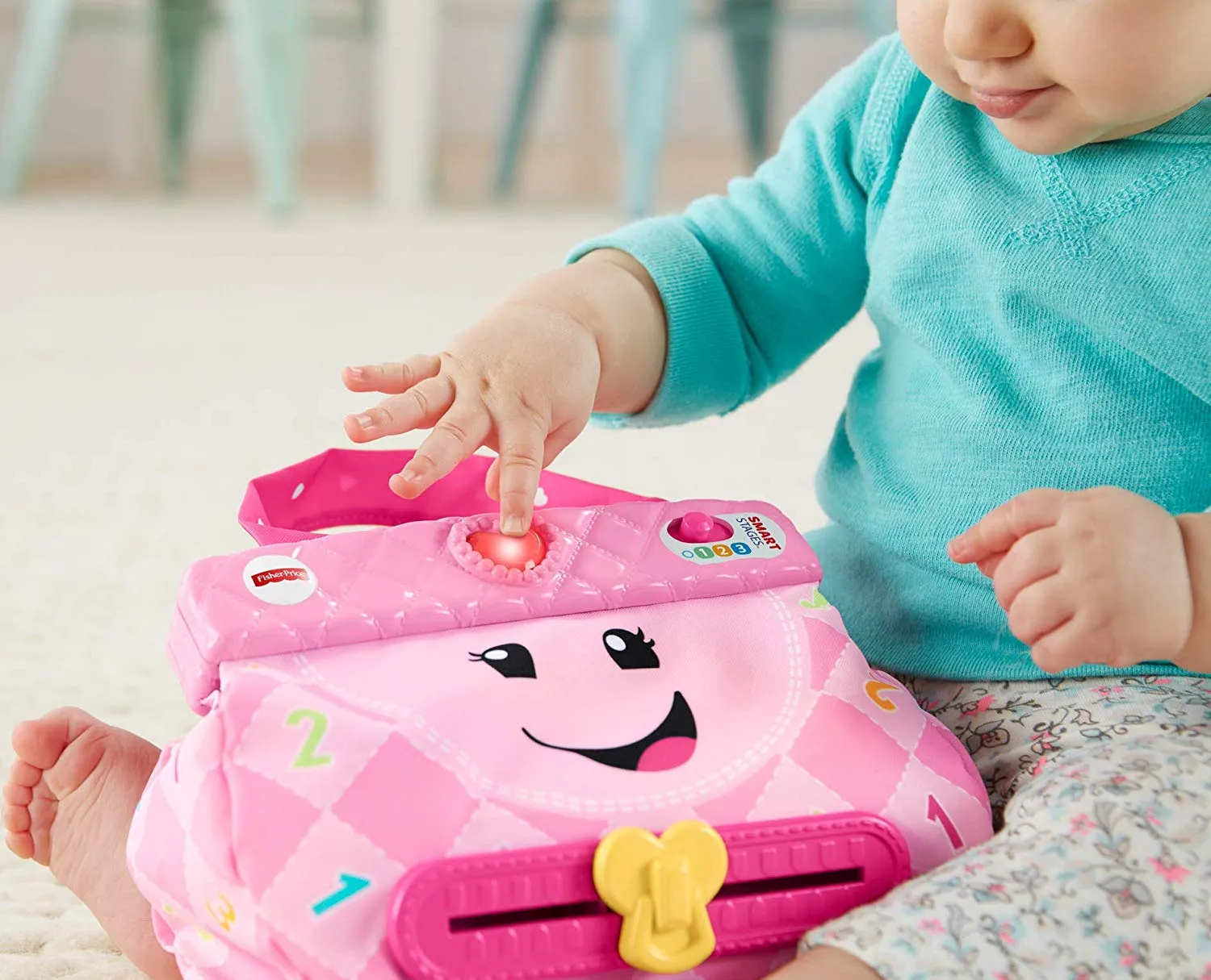 Fisher-Price Laugh & Learn My Smart Purse, Pink, Musical Baby Toy