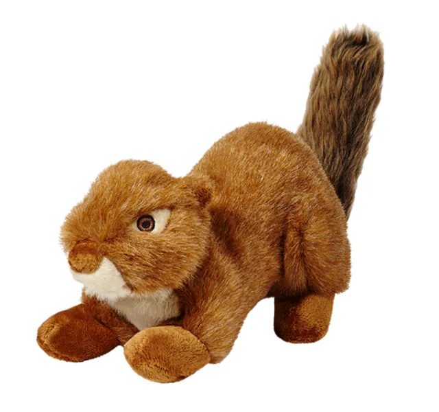 Fluff & Tuff Red Squirrel Squeakerless