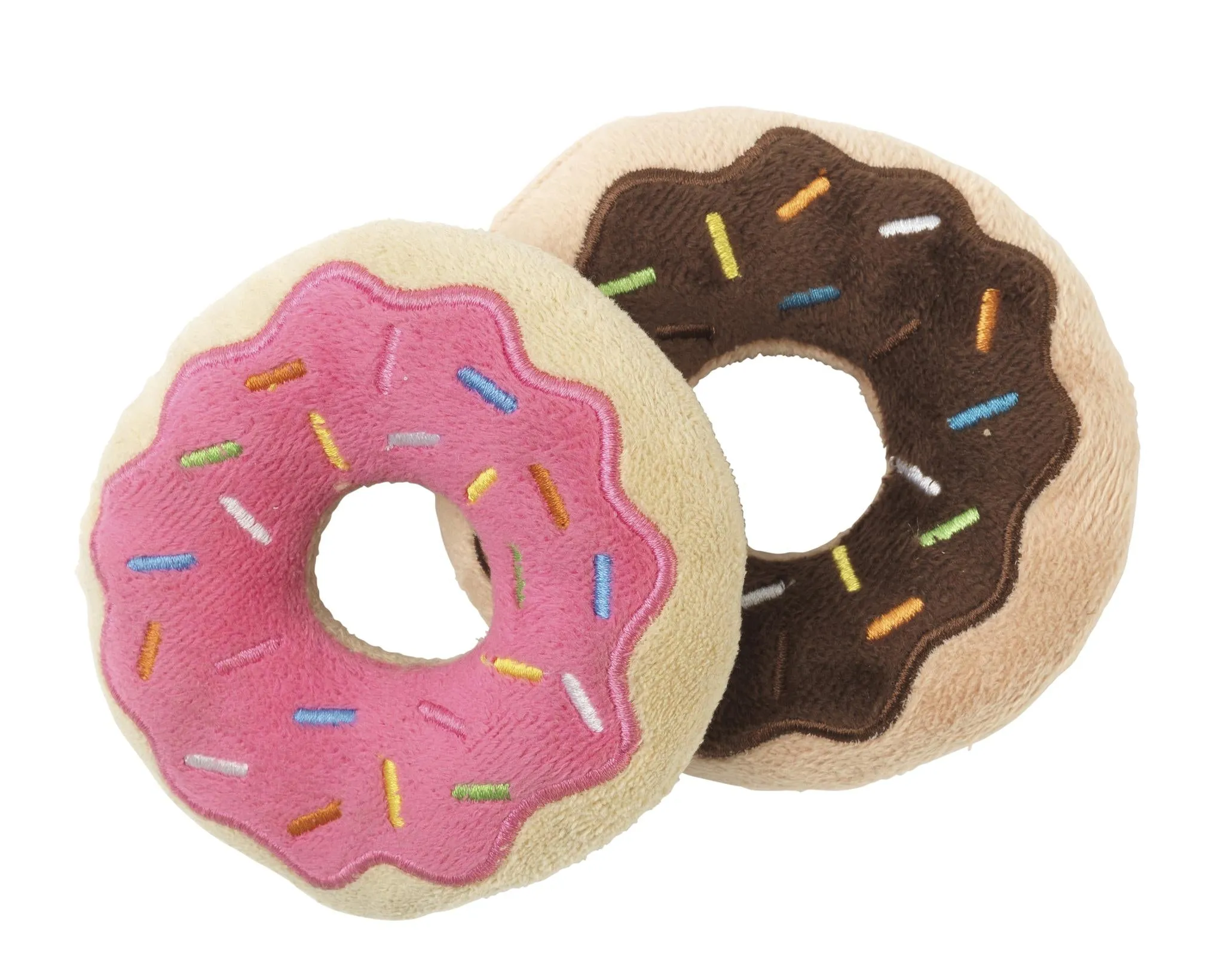 FuzzYard Donuts 2 Pack Dog Toy