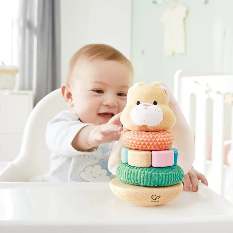 Hape Soft Bunny Stacker Baby Toy