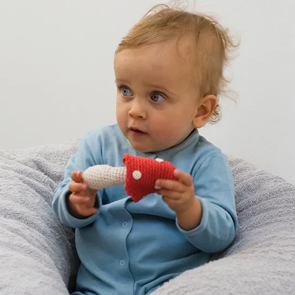 Hoppa Mushroom Crochet Rattle