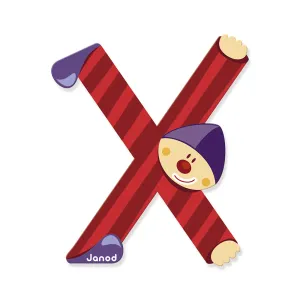 Janod Clown Letter - X