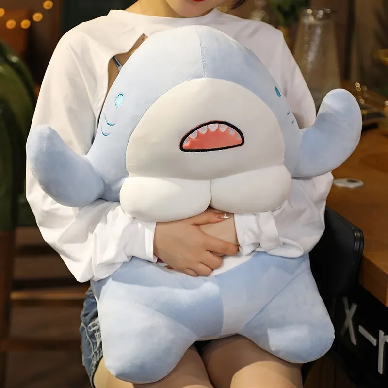 Kawaii Muscle Shark Plushie