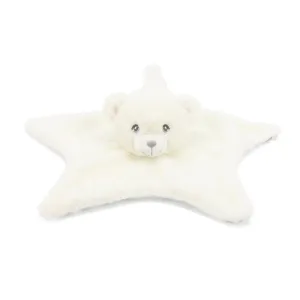 Keeleco White & Grey Bear Blanket - 32cm