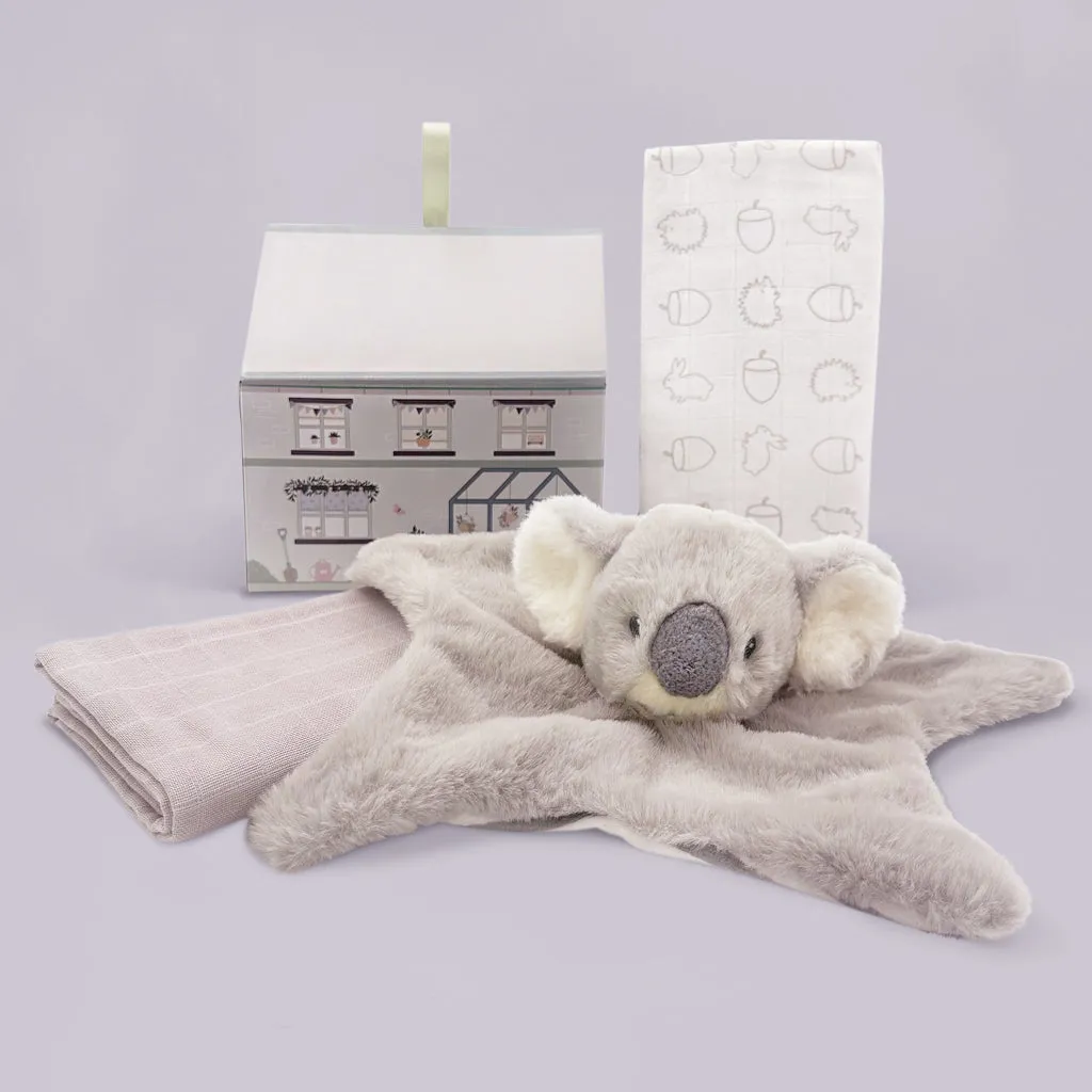 Kodi Koala Comforter with Swaddles New Baby Gift Set