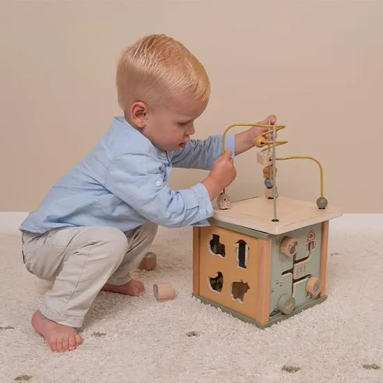 Little Dutch, Wooden Activity Cube, Little Farm