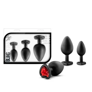 Luxe Bing Plugs Training Kit Black WRed Gems