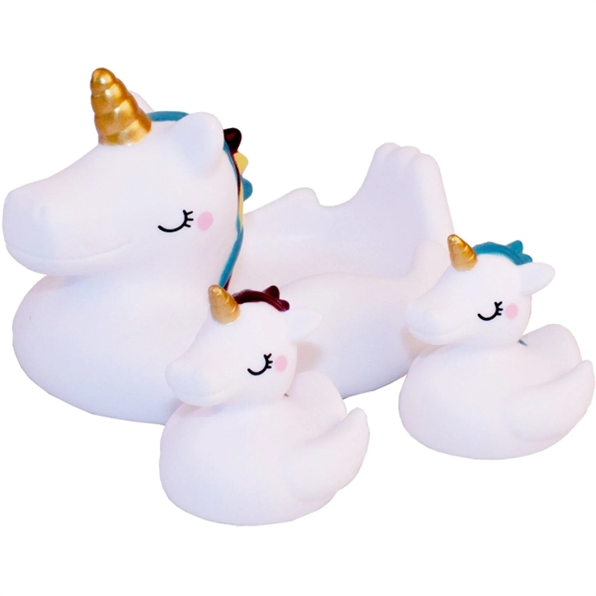 Magni Unicorn Bath Toys 3 Pieces In A Set White