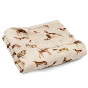 Natural Dog Big Lovey Three-Layer Muslin Blanket