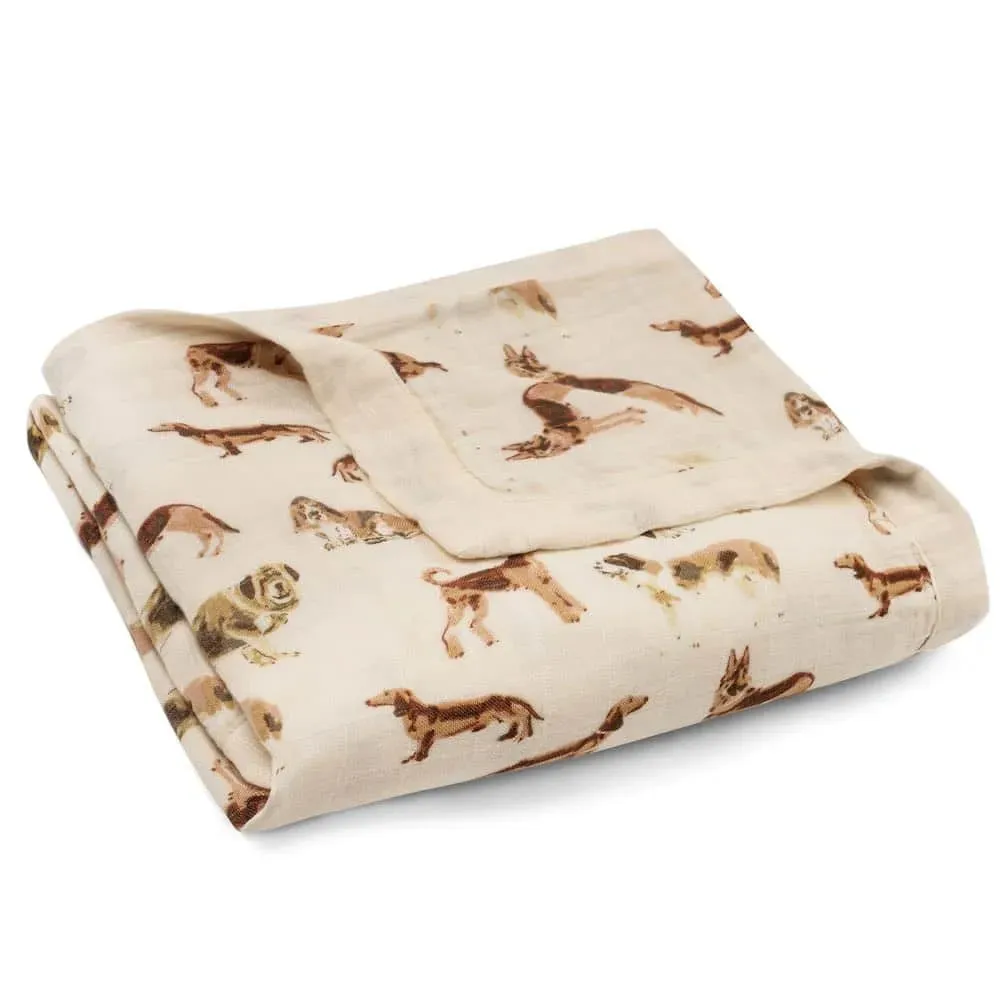 Natural Dog Big Lovey Three-Layer Muslin Blanket