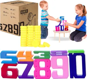 Number Blocks & Counting Coins 44 Piece Set