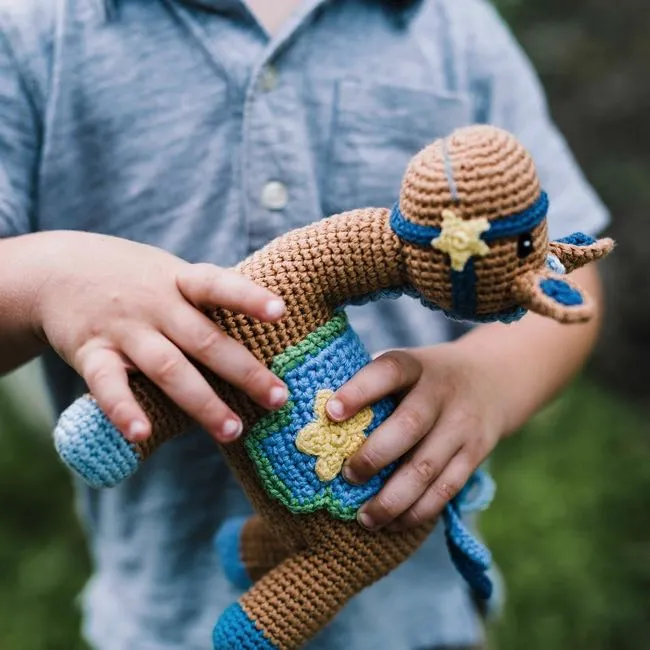 Pebble Stuffed Animal - Blue Horse