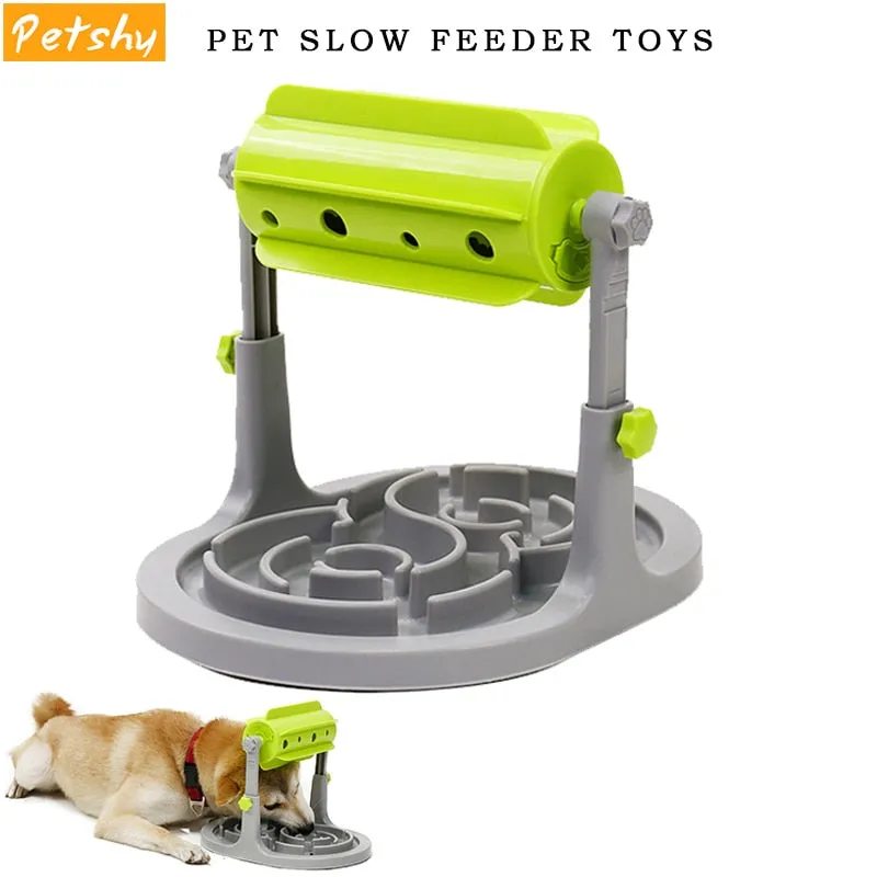 Petshy Pet Dog Interactive Toys Slow Feeders Bowl Healthy Diet Dogs Cats Food Feeder Foraging Toy Pets Food Treat Feeder Ball