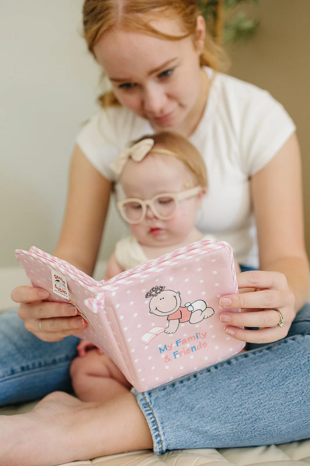 Pink Fleece Baby Girl Photo Album (Holds 15 Photos)