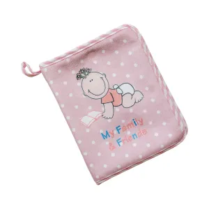 Pink Fleece Baby Girl Photo Album (Holds 15 Photos)