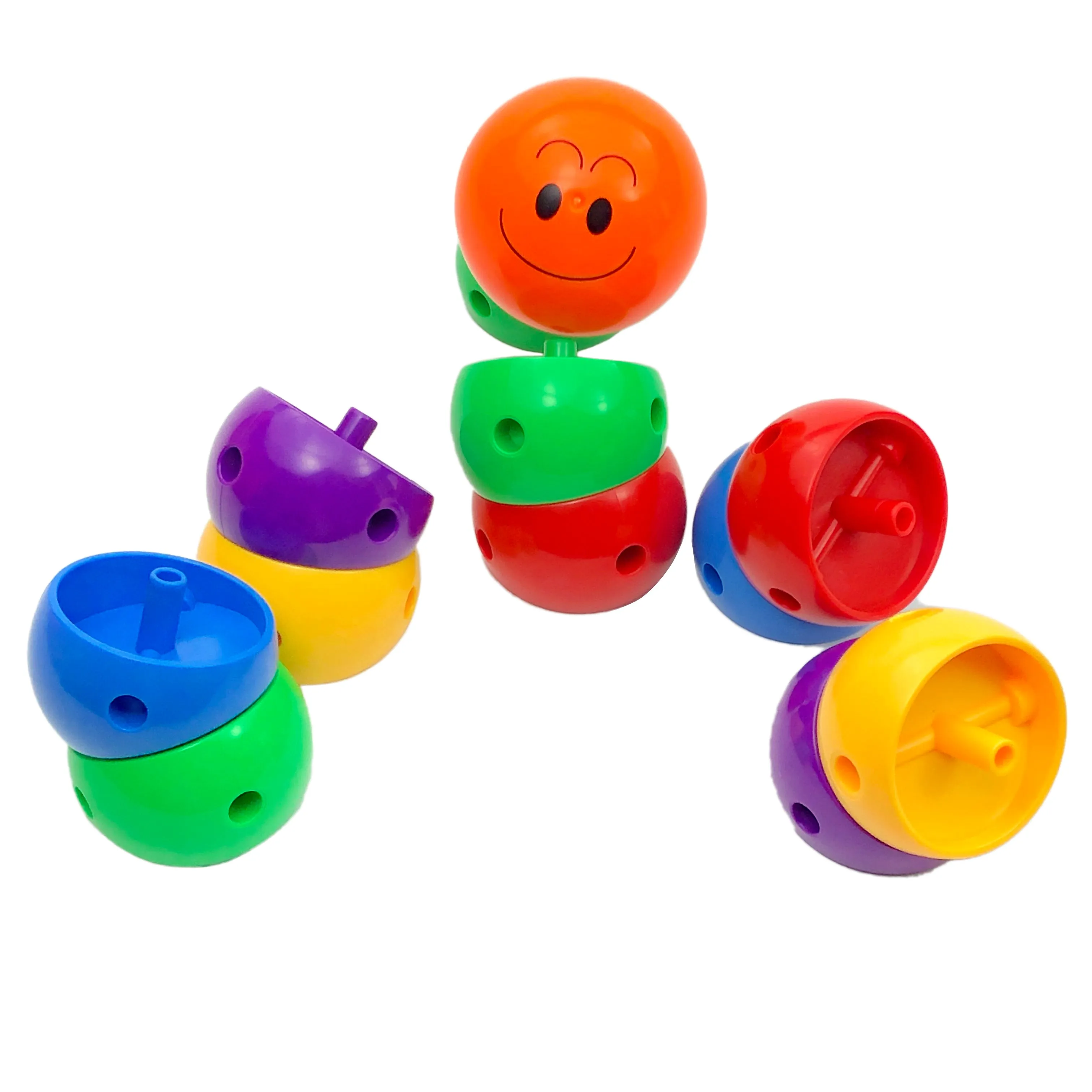 Rainbow Caterpillar Building Toy