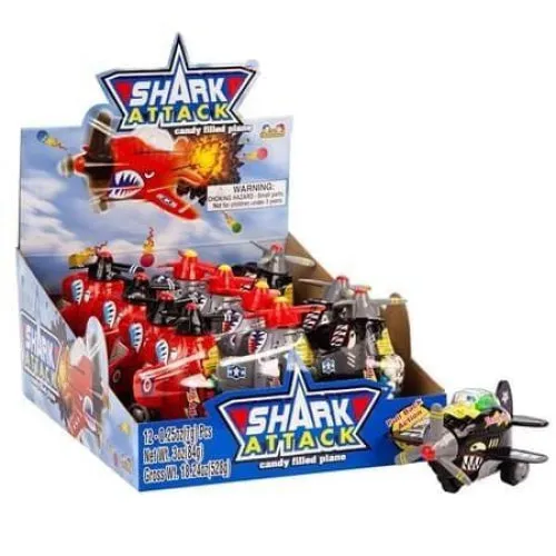 Shark Attack - 12 Pack Candy-filled Plane Toy (7g)