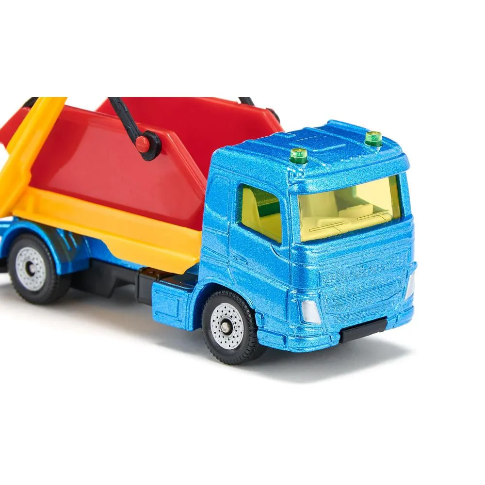 Siku truck with skip and trailer