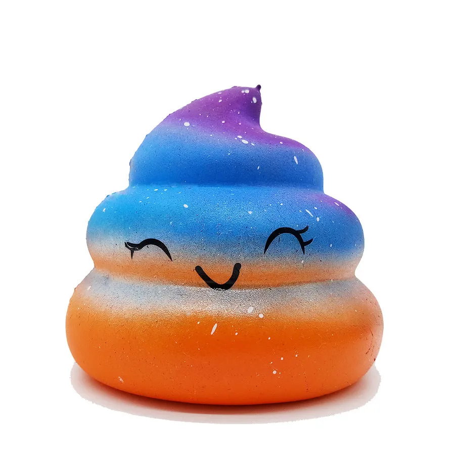 Slow Rebound Decompression Poop Starry Sky Poop Colorful Pu Squishy Toys Relieve Stress