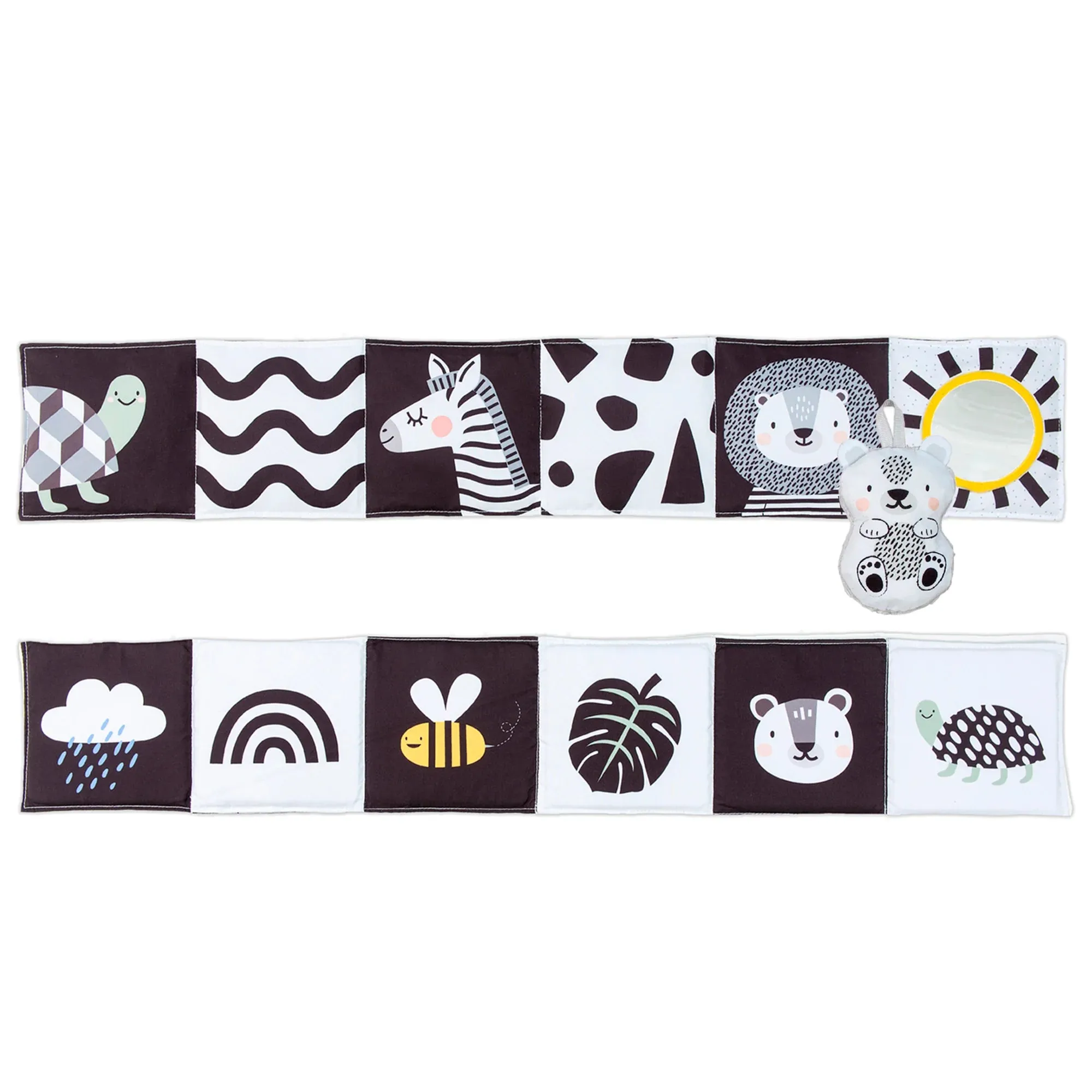 Taf Toys Savannah Black and White Tummy Book